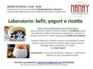 Laboratorio kefir ricotta e yogurt